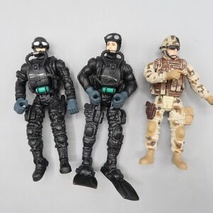 Chap Mei Deep Sea Rescue Toy Scuba Diver Army Men‎ Action Figure Lot